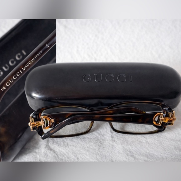 Gucci GG3088 Horsebit Reading Glasses Frames Tortoise Italy 52□16 130 - Picture 2 of 16